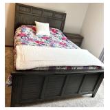 Queen Size Bed - Frame, Bedding and Beautyrest Recharge Mattress Included (if wanted) Lots 100, 101. 102 are Matching