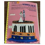 Wooden Filing Cabinet & Vintage Sheet Music Collection