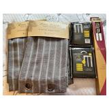 Linen Luxury Drapery Panels (2 Sets) & Hayworth Room Darkening Panels (2 Sets) & Rod ( NIB)