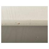 Nightstand - White Painted Wood Bedside Table