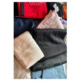 Bedding Set - White Diamond Quilted Comforter & Teal Textured Pillow & Assorted Linens