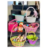 Easter Baskets and Eggs (Lot of 7)
