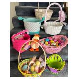 Easter Baskets and Eggs (Lot of 7)