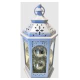 Christmas Decor including Deer,  Lantern & Ornament Display Container