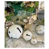 Blue & Silver Christmas Decor Set including Holiday Heirlooms Ornaments