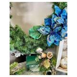 Blue & Silver Christmas Decor Set including Holiday Heirlooms Ornaments