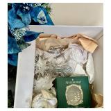 Blue & Silver Christmas Decor Set including Holiday Heirlooms Ornaments