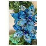 Blue & Silver Christmas Decor Set including Holiday Heirlooms Ornaments