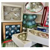 Decorated Glass Ornaments - Assorted Christmas Boxes