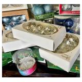 Decorated Glass Ornaments - Assorted Christmas Boxes