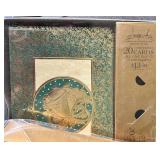 Christmas Decor Lot - Snowman Plush, Decorative Plate & Card Tin Set