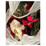 Artificial Christmas Garland with Lights - Green Pine Branches In Plastic Totes