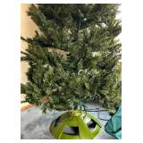Snow Joe Holiday 360° Rotating Tree Stand with Pre-Lit Artificial Christmas Tree