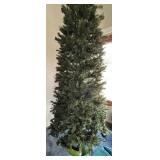 Snow Joe Holiday 360° Rotating Tree Stand with Pre-Lit Artificial Christmas Tree