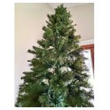 Snow Joe Holiday 360° Rotating Tree Stand with Pre-Lit Artificial Christmas Tree