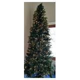 Snow Joe Holiday 360° Rotating Tree Stand with Pre-Lit Artificial Christmas Tree