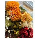 Scarecrow Floral Arrangement - Fall Decor with Pinecones & Gray Berries