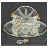 Miniature Baron Crystal Angel, Nativity Creche, Crystal Angel