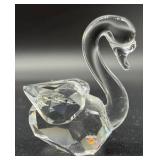 Crystal Miniatures Set - Hibiscus Flower, Teapot, Slot Machine, Penguin & Panda on Frosted Tree