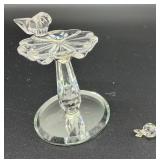 Crystal Lighted Base, Glass Bird Bath and More - For Parts or Repair
