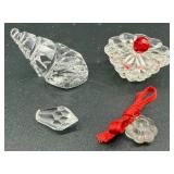 Crystal Lighted Base, Glass Bird Bath and More - For Parts or Repair