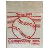 Twins 1987 Championship Drive Homer Hanky Framed Print & Plant