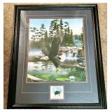 Boundary Waters - Leo Stans Hand-Signed Print - Framed Wall Art (1993)