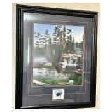 Boundary Waters - Leo Stans Hand-Signed Print - Framed Wall Art (1993)
