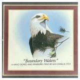 Boundary Waters - Leo Stans Hand-Signed Print - Framed Wall Art (1993)