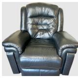 Southern Motion Powered Black Leather Rocker Recliner Chair