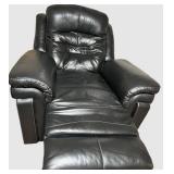 Southern Motion Powered Black Leather Rocker Recliner Chair