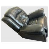 Southern Motion Powered Black Leather Rocker Recliner Chair