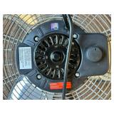 Industrial Floor Fan - Black Metal Guard