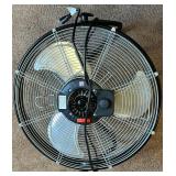 Industrial Floor Fan - Black Metal Guard