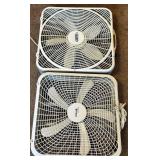Lasko Weather Shield Box Fan & Hawaiian Breeze Box Fan (Lot of 2)
