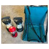 Coleman CPX6 Lanterns Set & Potable Chair - Rayovac Compatible, CPX6 Lantern Heads & Red Lantern