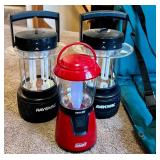 Coleman CPX6 Lanterns Set & Potable Chair - Rayovac Compatible, CPX6 Lantern Heads & Red Lantern