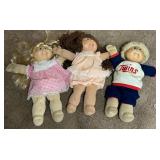 Cabbage Patch Kids Dolls - Vintage Trio - Original Appalachian ArtWorks