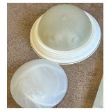 Lewis Hyman Mini Blinds, Curtain Rods and Two Light Fixtures