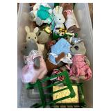 Assorted Toys - Plush Animals & Kitchenware, Dollhouse Furniture