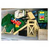 Assorted Toys - Plush Animals & Kitchenware, Dollhouse Furniture