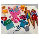 Barbie California Surfboard Playset with 2 Ken Dolls & Beach Accessories