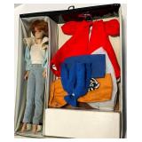 Barbie Vintage 1963 Mattel Carrying Case with Doll and Outfits