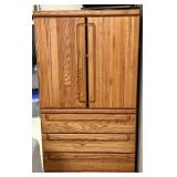 Oak Wood Dresser with Double Doors & Drawers (Lots #232 #233, #234 and #235 are Matching)