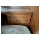 Oak Bedroom Set - Built-In Wardrobe Armoire & Bed Mirror (Lots #232 #233, #234 and #235 are Matching)