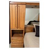 Oak Bedroom Set - Built-In Wardrobe Armoire & Bed Mirror (Lots #232 #233, #234 and #235 are Matching)