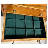 Oak Roll-Top Jewelry Armoire with Mirror (Lots #232 #233, #234 and #235 are Matching)