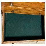 Oak Roll-Top Jewelry Armoire with Mirror (Lots #232 #233, #234 and #235 are Matching)
