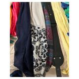 Assorted Scarves Bundle - Lace, Knit & Printed Fabrics in Bright Colors