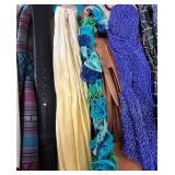 Assorted Scarves Bundle - Lace, Knit & Printed Fabrics in Bright Colors